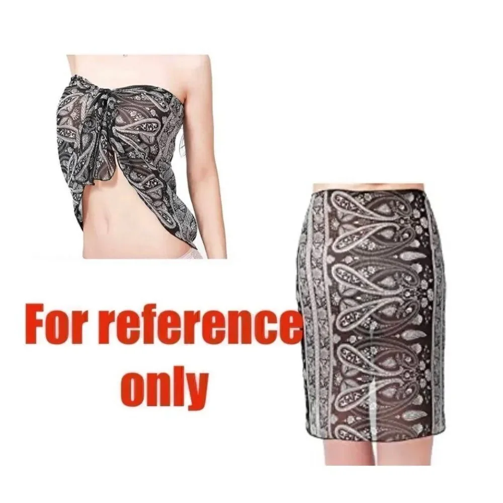 Women Beach Chiffon Short Sarong Pareo W